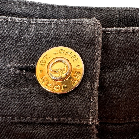 St. John Sport Cotton Blend Black Pants - Picture 4 of 15